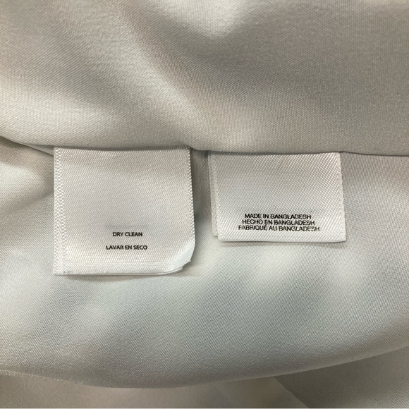 Nine West Jacket Women's 6 Blue Striped Linen Blend Blazer Lined Coastal Ladies - Picture 6 of 10